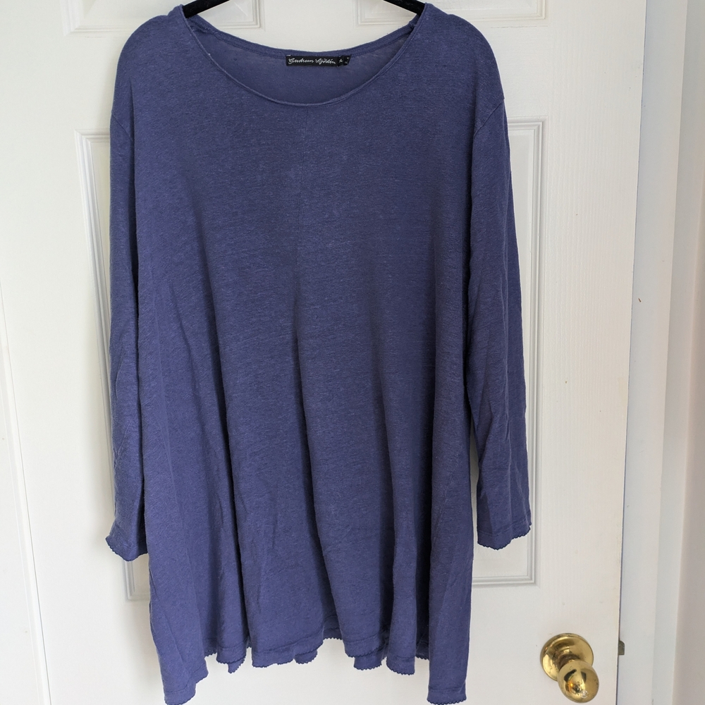 Gudrun Sjoden Purple Tunic Top